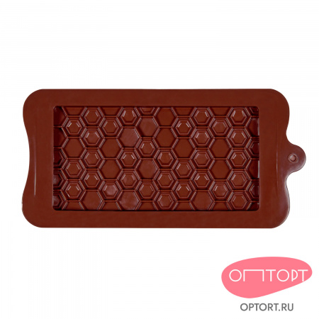 Форма силиконовая для шоколада «Плитка соты»